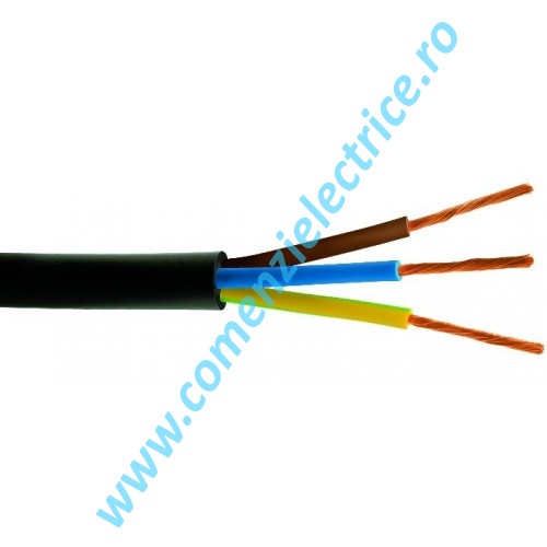 Cablu flexibil cupru MYYM 3X1 mm alb